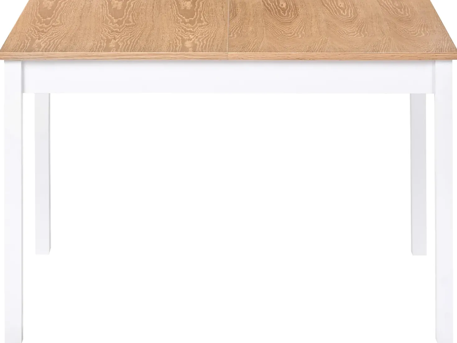 Spisebord med udtræk HOUSTON Lysebrun/hvid 120/150 cm 90 cm Fyretræ