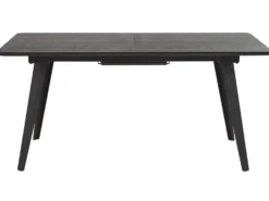 Spisebord med udtræk IRVINGTON Sort 160/200 cm 90 cm