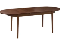 Spisebord med udtræk LARTO Mørk ask 180/220 cm 90 cm