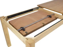Spisebord med udtræk MADURA Naturlig ask 160/240 cm 90 cm