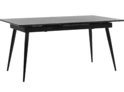 Spisebord med udtræk MALDON Sort 160/200 cm 90 cm
