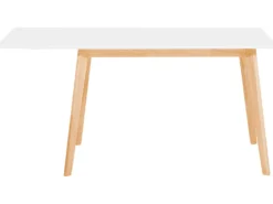 Spisebord med udtræk MEDIO Hvid 120/155 cm 80 cm