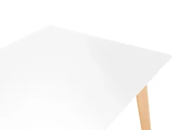 Spisebord med udtræk MEDIO Hvid 120/155 cm 80 cm