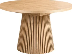 Spisebord med udtræk MOORE Lys ask 120/160 cm 120 cm