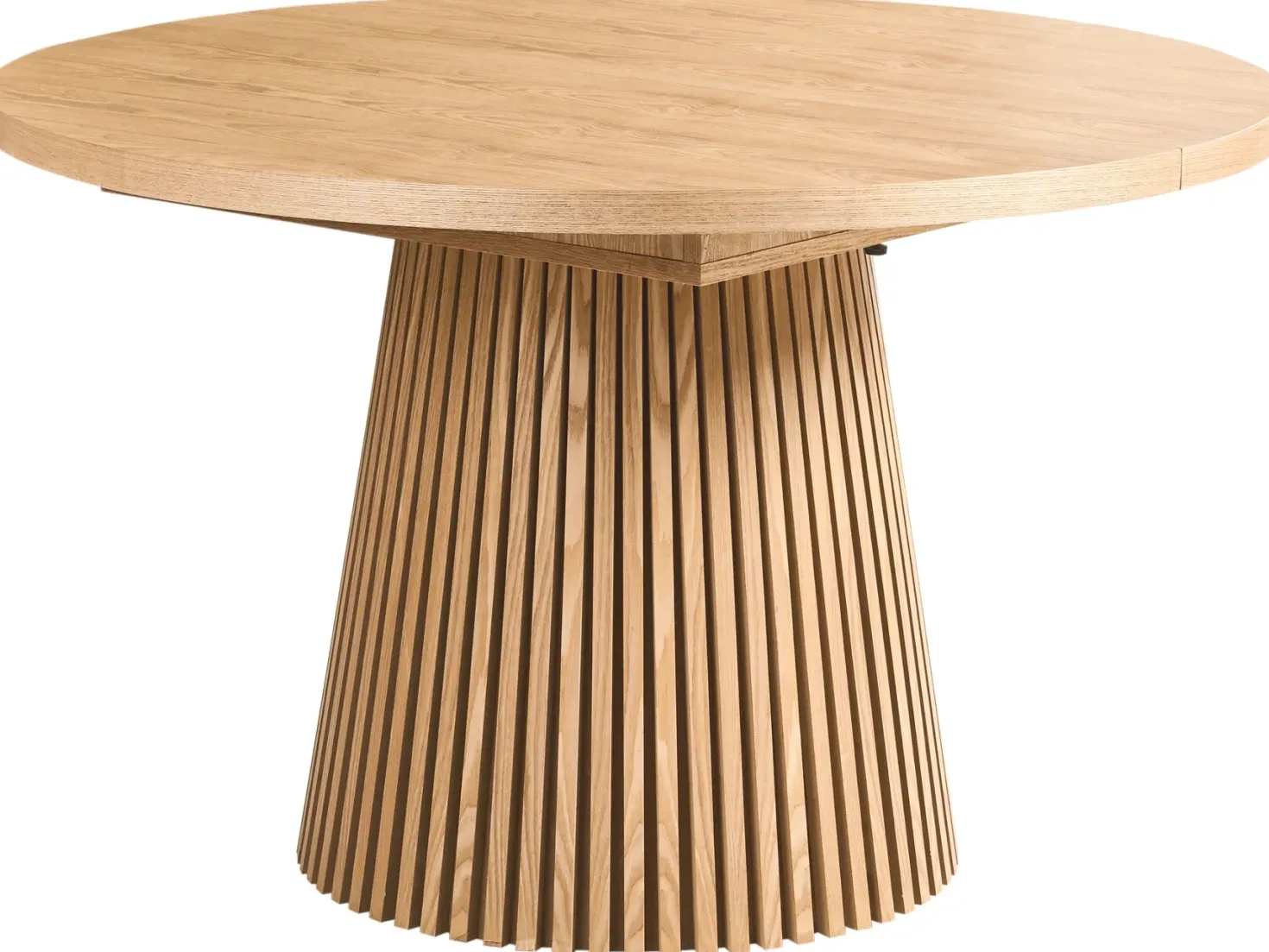Spisebord med udtræk MOORE Lys ask 120/160 cm 120 cm