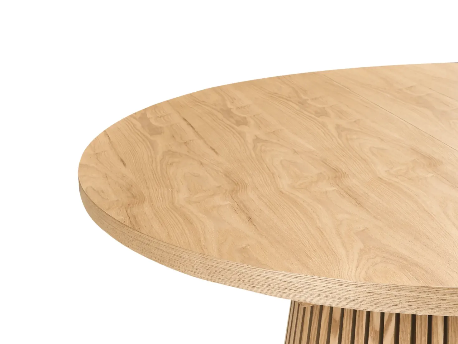 Spisebord med udtræk MOORE Lys ask 120/160 cm 120 cm