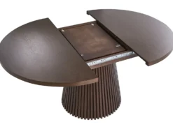 Spisebord med udtræk MOORE Mørk ask 120/160 cm 120 cm