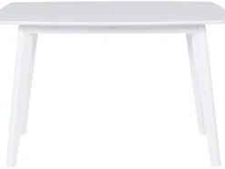 Spisebord med udtræk SANFORD Hvid 120/160 cm 80 cm