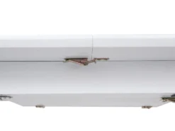 Spisebord med udtræk SANFORD Hvid 120/160 cm 80 cm
