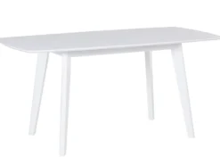 Spisebord med udtræk SANFORD Hvid 120/160 cm 80 cm