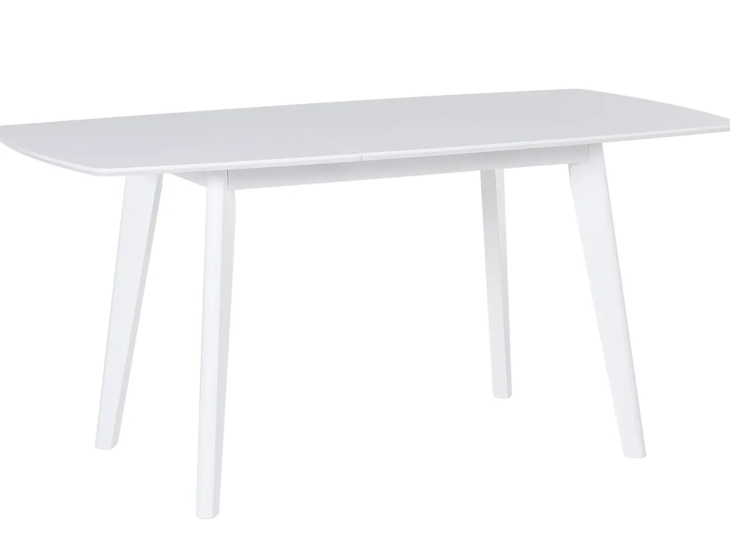 Spisebord med udtræk SANFORD Hvid 120/160 cm 80 cm