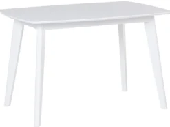 Spisebord med udtræk SANFORD Hvid 120/160 cm 80 cm