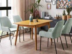 Spisebord med udtræk TOMS Lysebrun 100/130 cm 80 cm