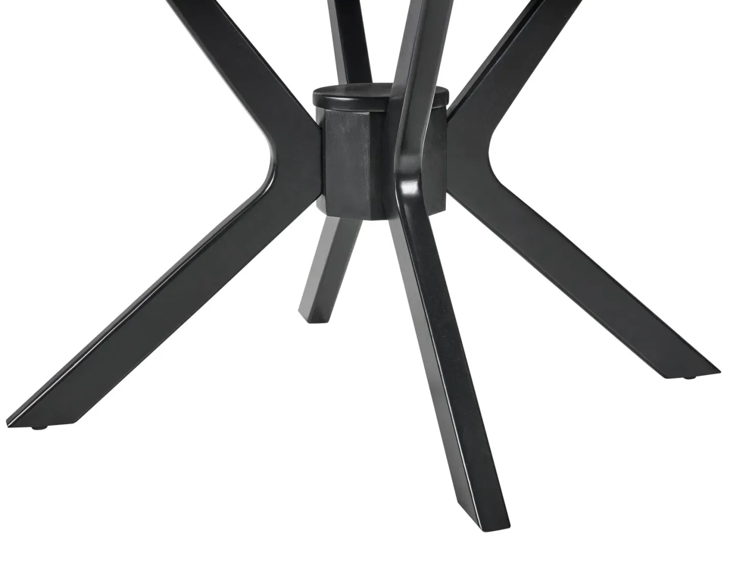 Spisebord med udtræk TYMIS Sort eg 107/137 cm 107 cm