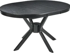 Spisebord med udtræk TYMIS Sort eg 107/137 cm 107 cm