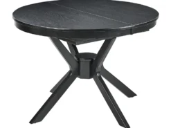 Spisebord med udtræk TYMIS Sort eg 107/137 cm 107 cm