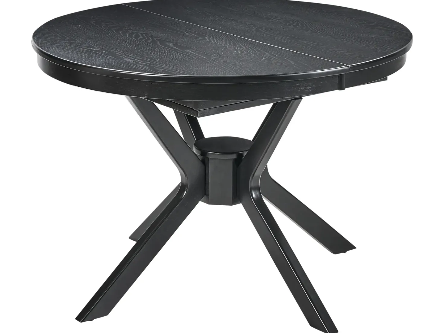 Spisebord med udtræk TYMIS Sort eg 107/137 cm 107 cm