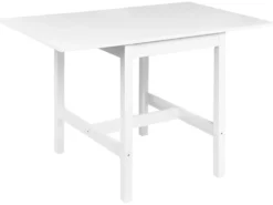 Spisebord med udtræk VERA Hvid 60/120 cm 74 cm Fyretræ