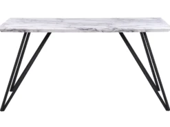 Spisebord MOLDEN Marmor/sort 150 cm 80 cm