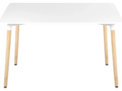 Spisebord NEWBERRY Hvid 120 cm 80 cm