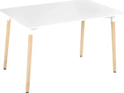 Spisebord NEWBERRY Hvid 120 cm 80 cm