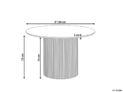 Spisebord SHEHO Sort 120 cm 120 cm