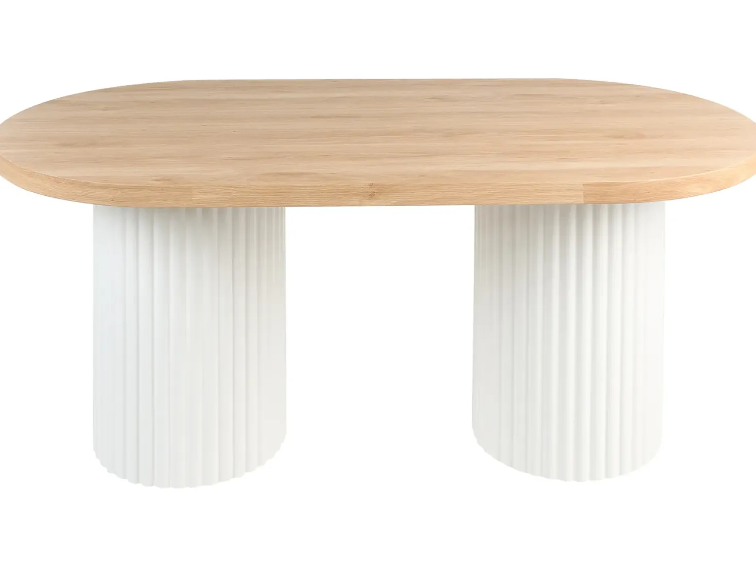 Spisebord SHERIDAN Lysebrun/hvid 180 cm 90 cm