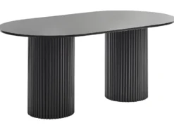 Spisebord SHERIDAN Sort 180 cm 100 cm