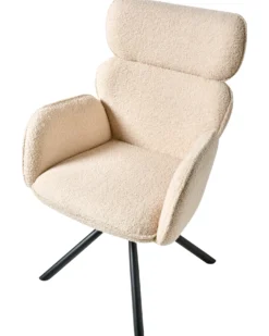 Spisebordsstol ALENE Boucle Lys Beige