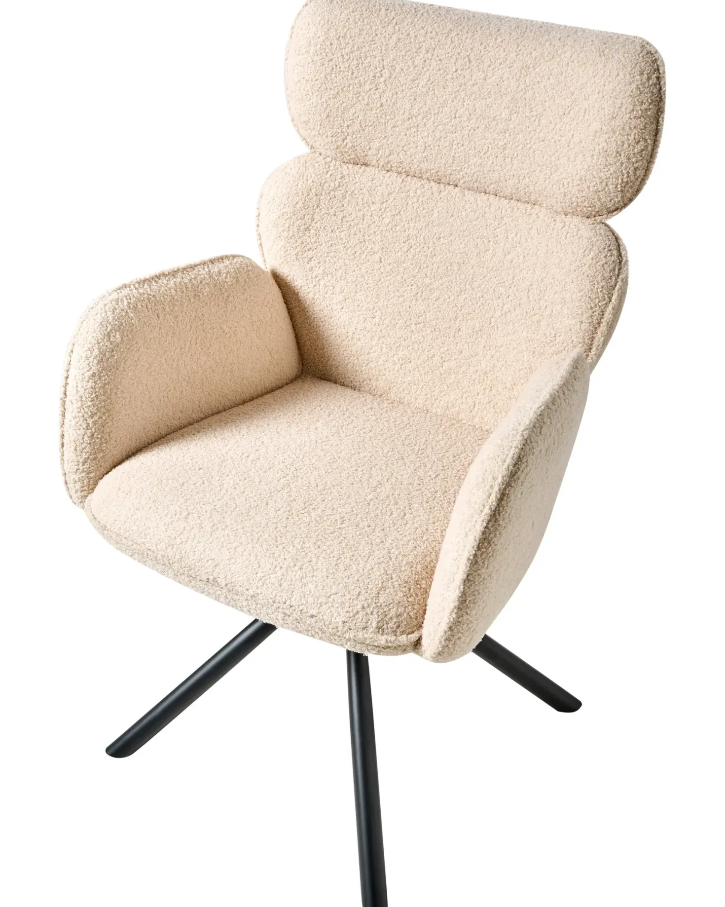 Spisebordsstol ALENE Boucle Lys Beige