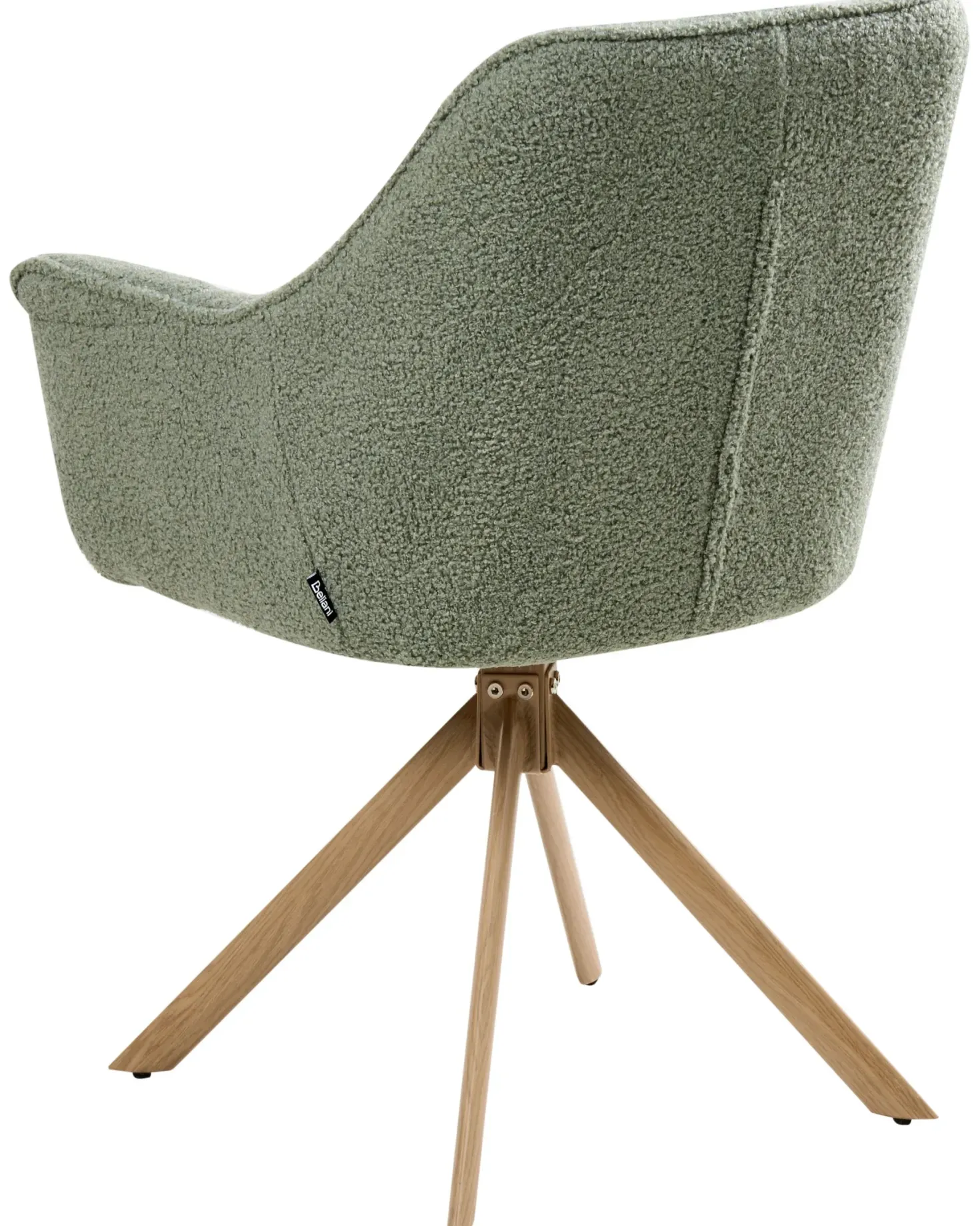 Spisebordsstol HAYDEN Boucle Lysegrøn