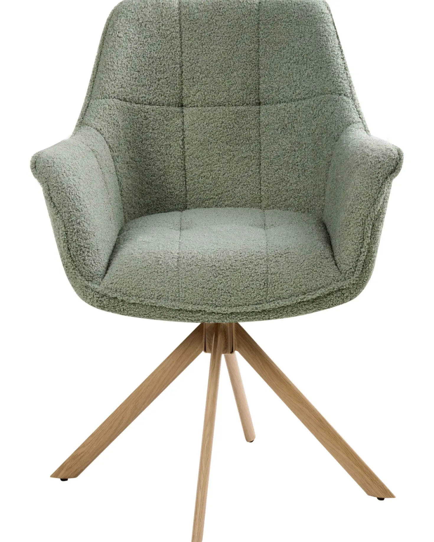 Spisebordsstol HAYDEN Boucle Lysegrøn