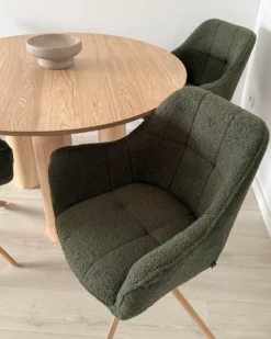 Spisebordsstol HAYDEN Boucle Grøn