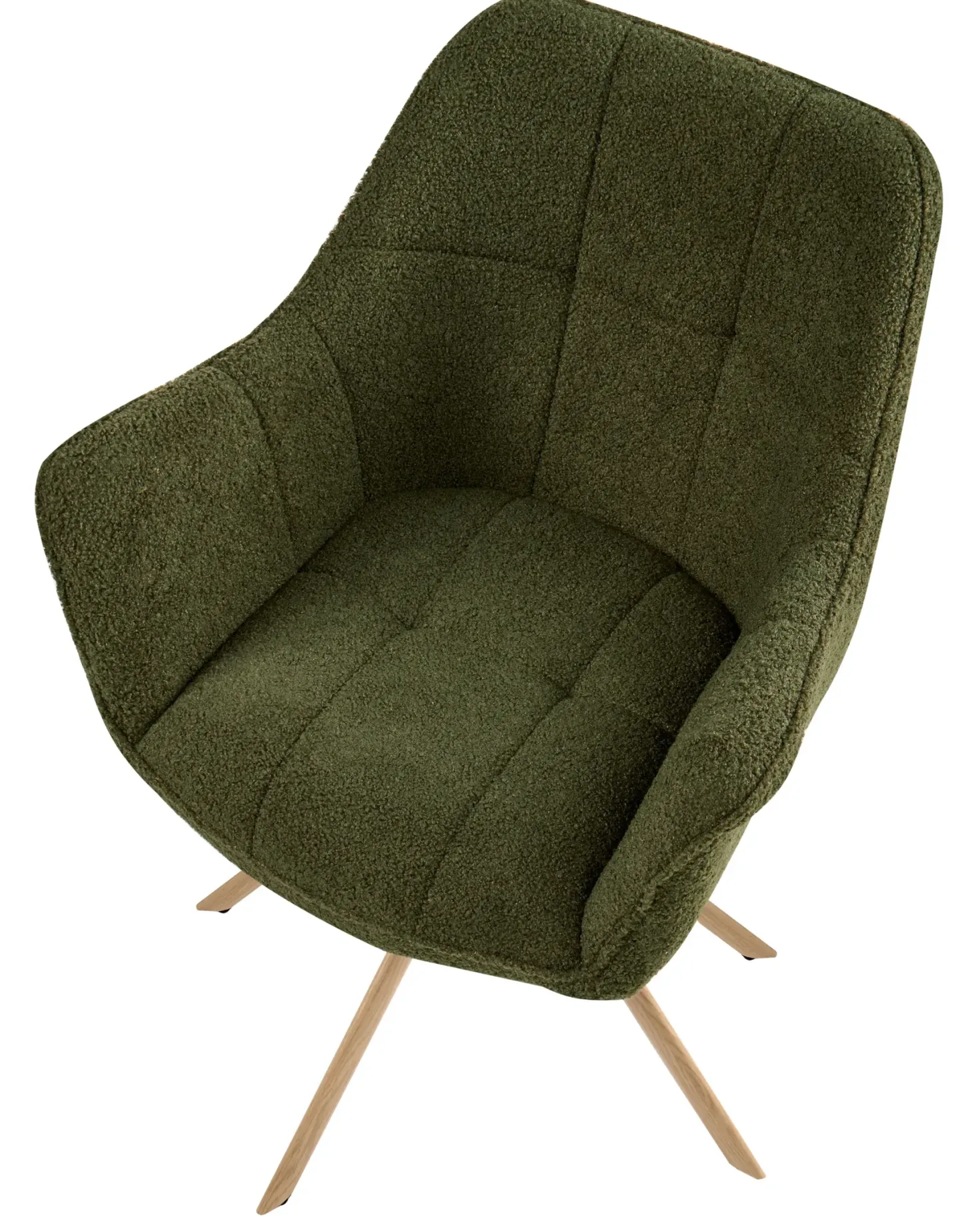 Spisebordsstol HAYDEN Boucle Grøn