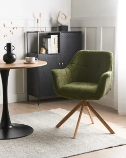 Spisebordsstol HAYDEN Boucle Grøn
