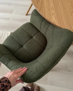 Spisebordsstol HAYDEN Boucle Grøn