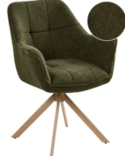 Spisebordsstol HAYDEN Boucle Grøn