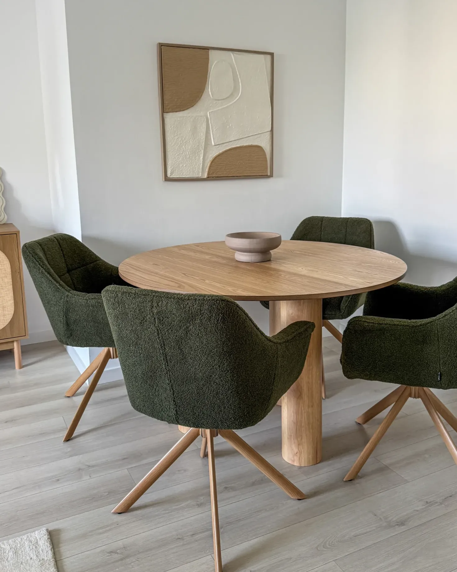 Spisebordsstol HAYDEN Boucle Grøn