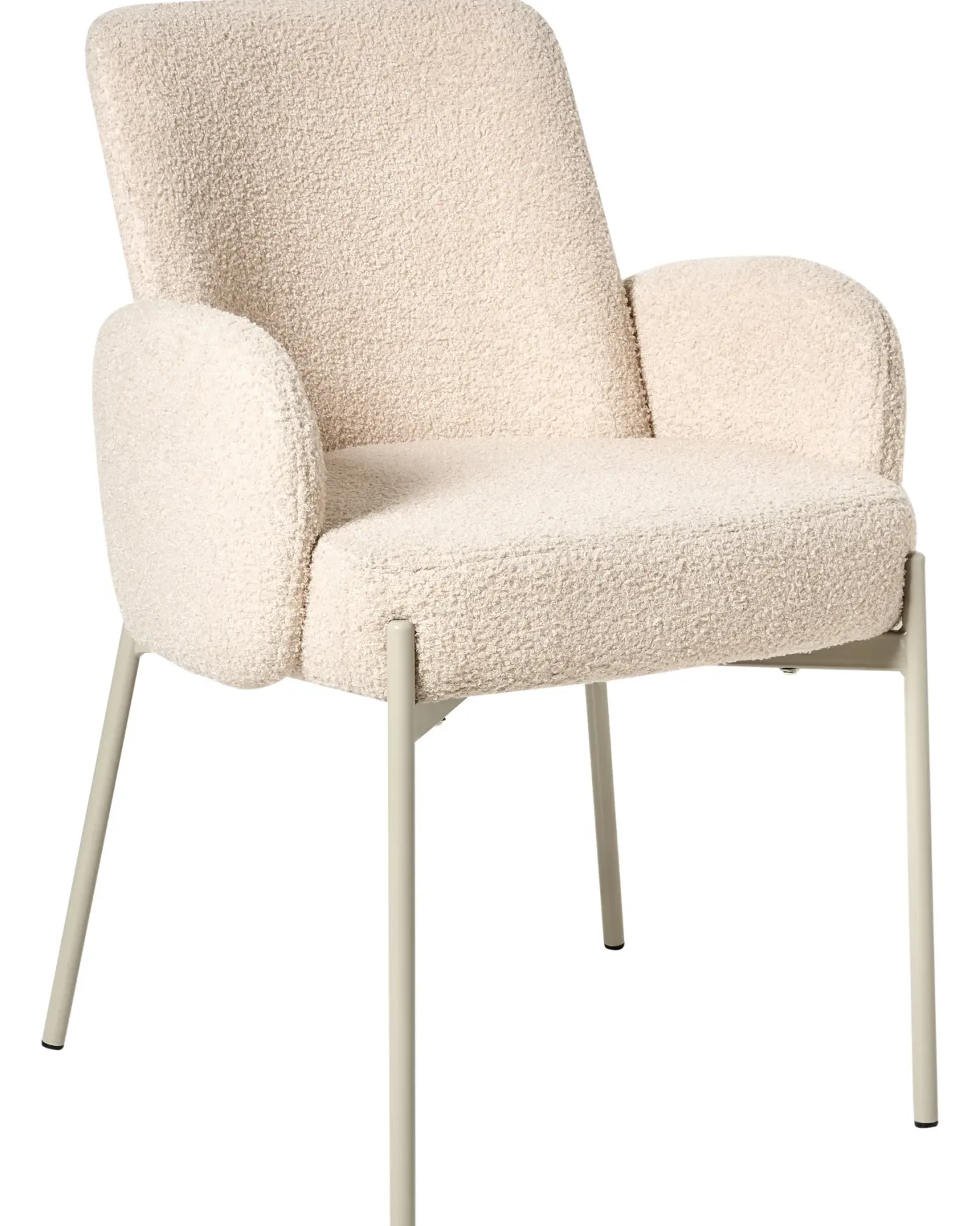 Spisebordsstol MAGEE Boucle Lys Beige