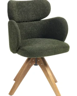 Spisebordsstol MARCY Boucle Mørkegrøn