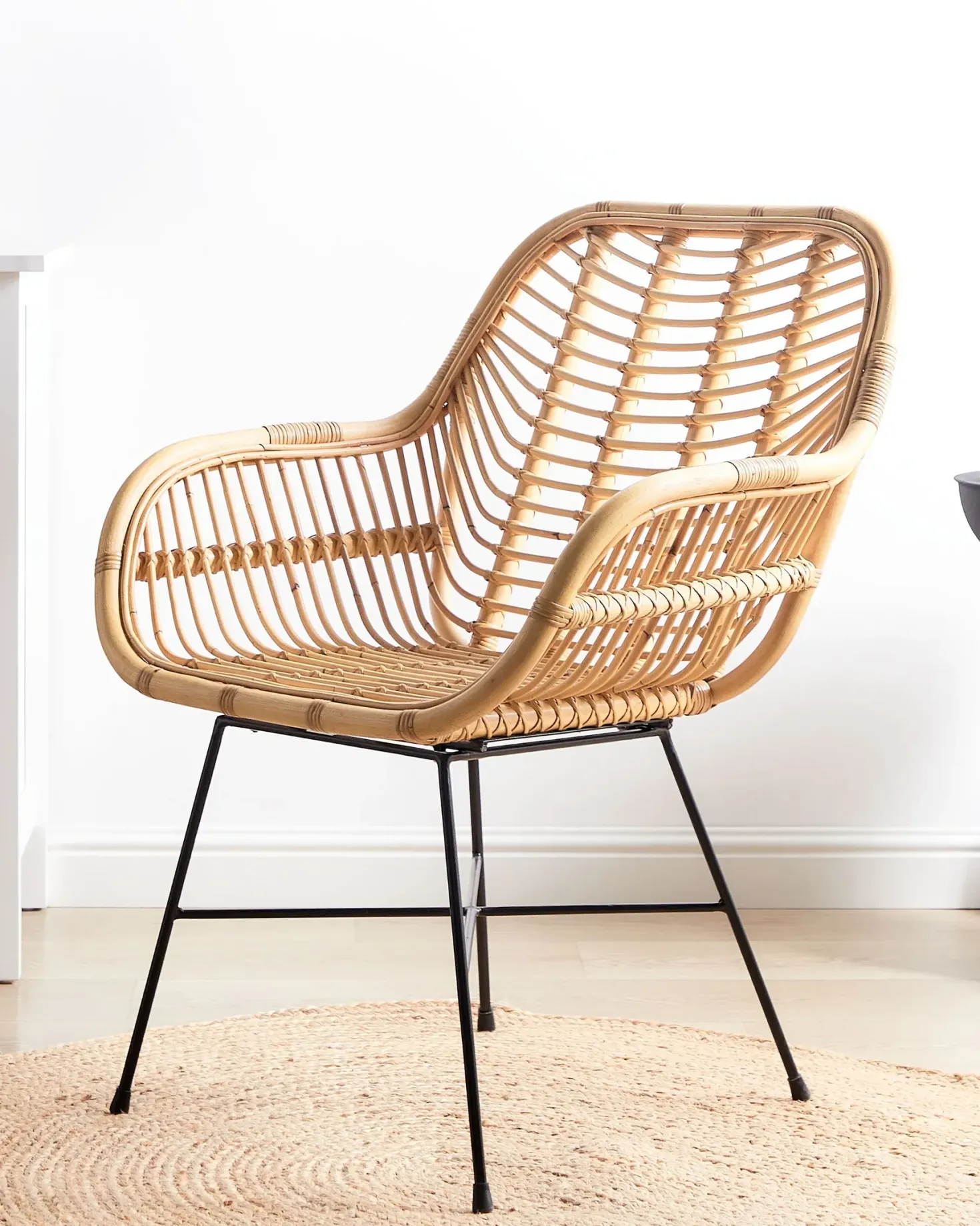 Spisebordsstol CANORA Rattan Naturlig