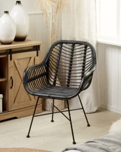 Spisebordsstol CANORA Rattan Sort