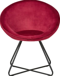 Spisebordsstol FLOBY II Velour Rød