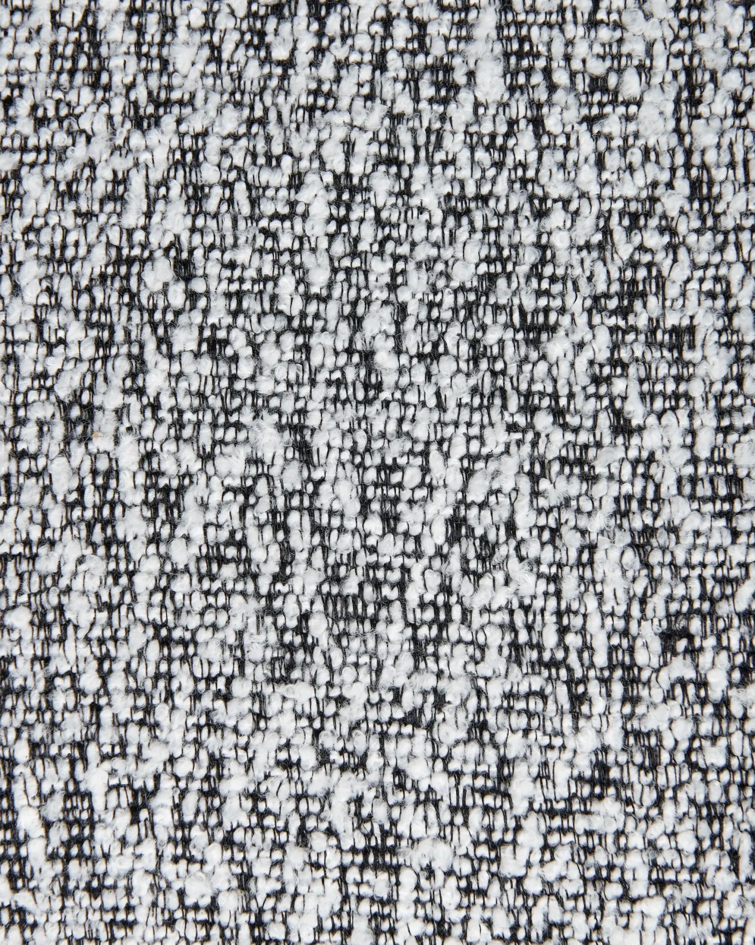 Spisebordsstol MARCELLUS Boucle Sort/hvid
