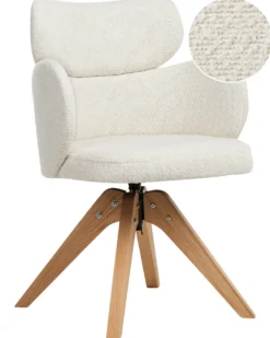 Spisebordsstol MARCY Boucle Lys Beige