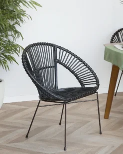 Spisebordsstol SARITA Rattan Sort