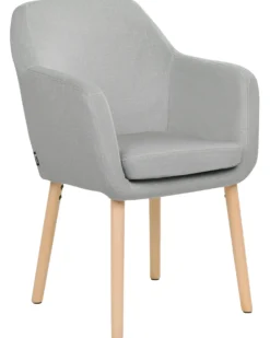 Spisebordsstol YORKVILLE II Velour Grå