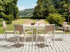 Spisebord til 6 COMO 150 cm 90 cm Beige