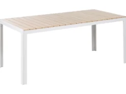 Spisebord til 8 COMO 184 cm 90 cm Beige
