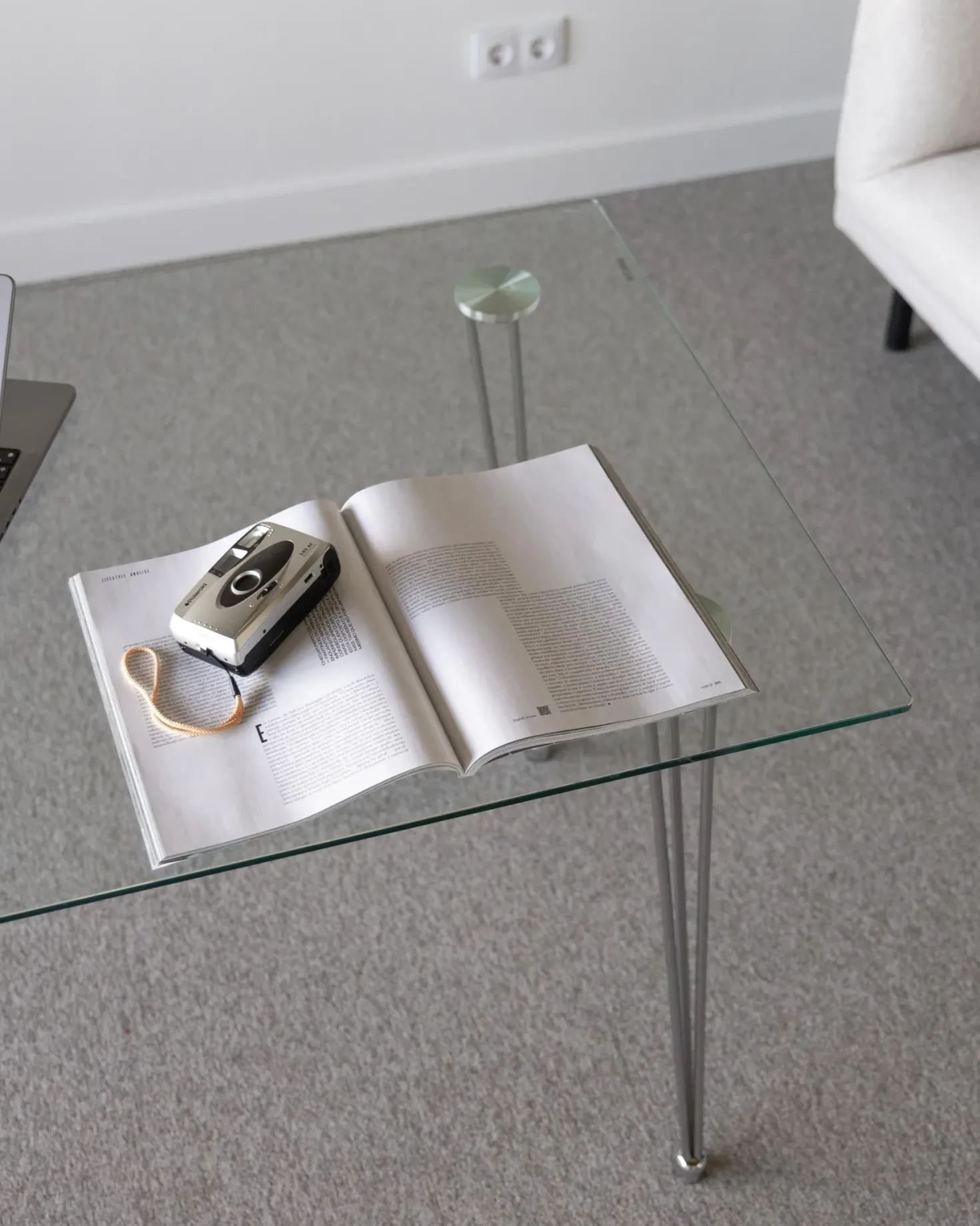Spisebord WINSTON Sølv 120 cm 70 cm Hærdet glas